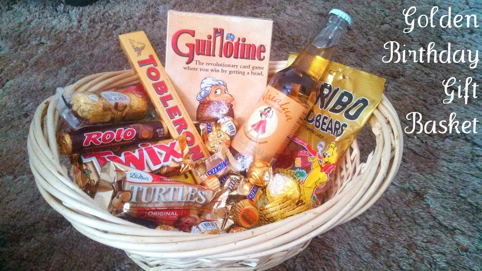 Golden Birthday Gifts
 Golden Birthday Gift Basket