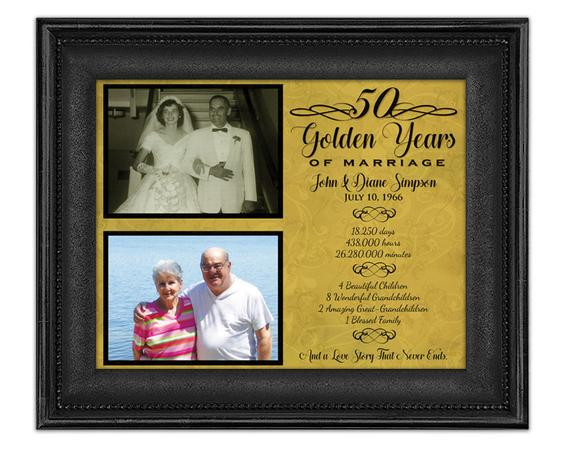 Golden Wedding Anniversary Gift Ideas For Parents
 50th Anniversary Gifts Golden Anniversary Gift Wedding