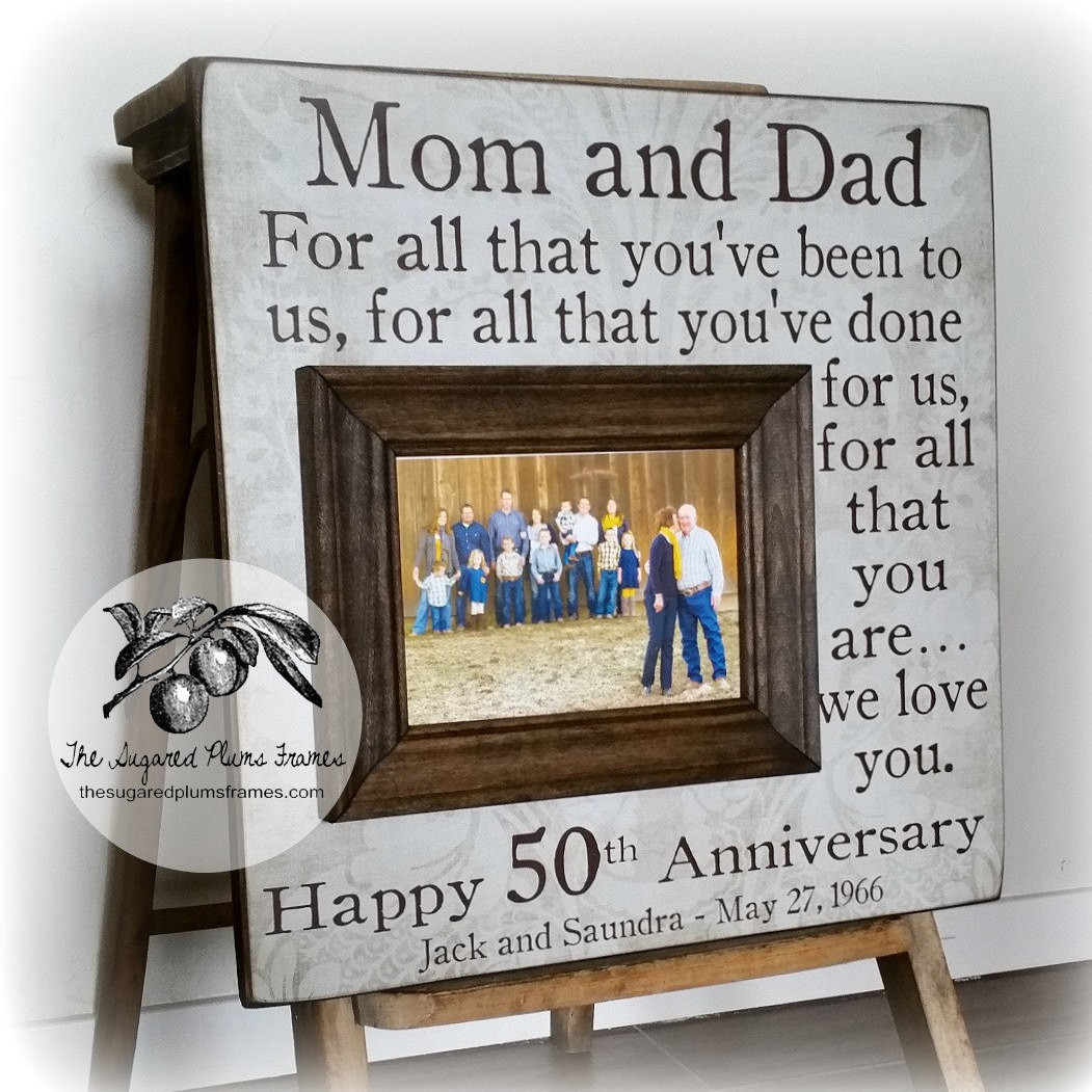 Golden Wedding Anniversary Gift Ideas For Parents
 50 Anniversary Gifts Parents Anniversary Gift For All That