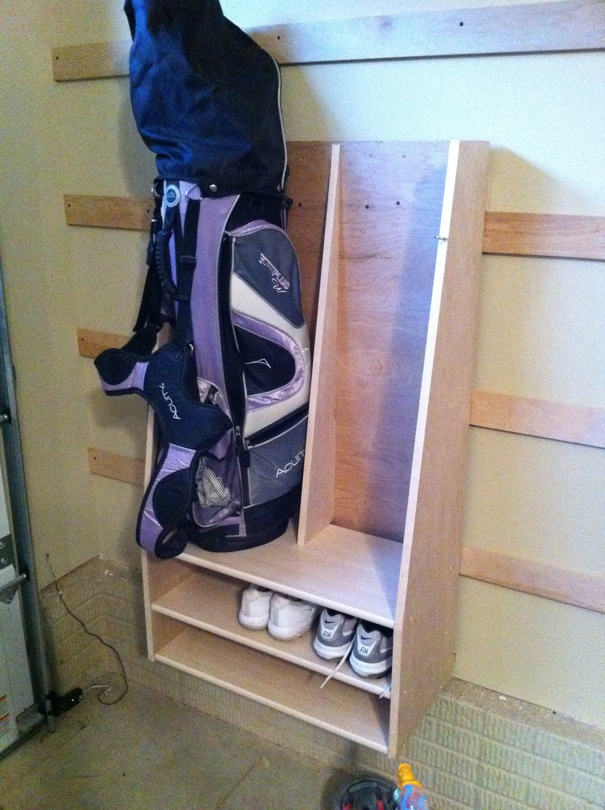 Golf Bag Organizer For Garage
 Chad s Workshop Golf bag storage