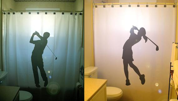 Golf Bathroom Decor
 Golf Shower Curtain Golfer Bathroom Decor for Girls or
