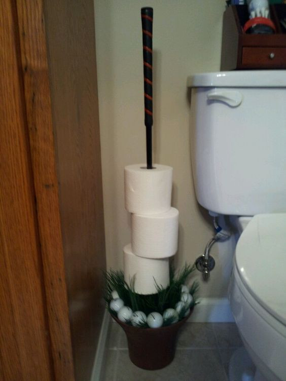 Golf Bathroom Decor
 The smalls Toilets and Caves on Pinterest