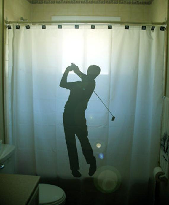 Golf Bathroom Decor
 Golf Shower Curtain Golfer Bathroom Decor extra long custom