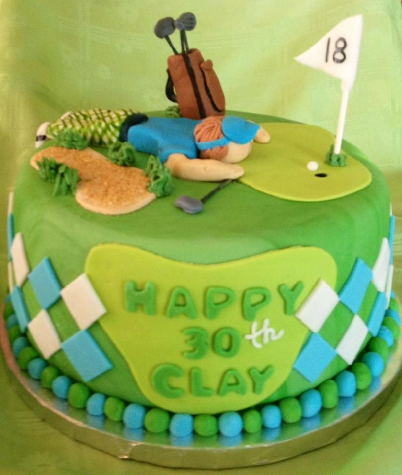 Golf Birthday Cakes
 Anna Sweets by Jess Golfer Birthday Cake