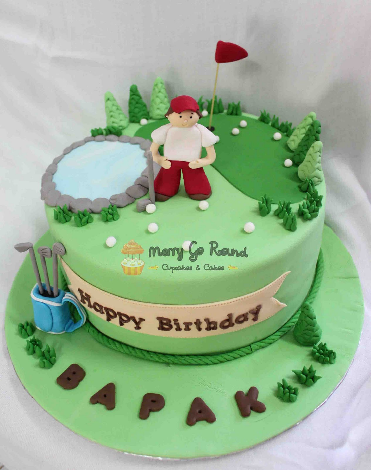 Golf Birthday Cakes
 Merry Go Round Cupcakes & Cakes Golf Birthday Cake