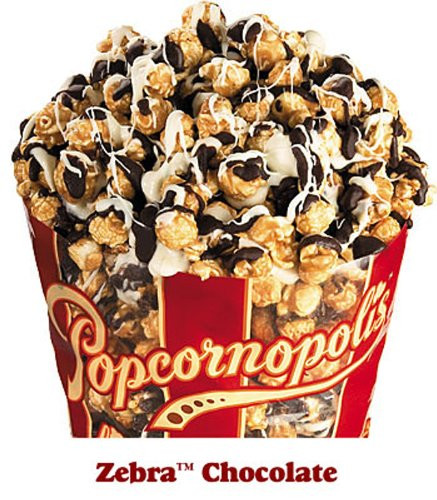Gourmet Chocolate Popcorn
 Popcornopolis Gourmet Zebra Chocolate Popcorn 11 Ounce