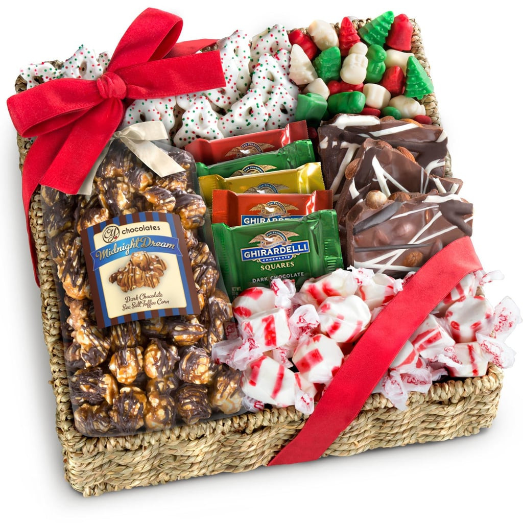 Gourmet Christmas Candy
 Holiday Classic Chocolate Candy & Crunch Gift Basket