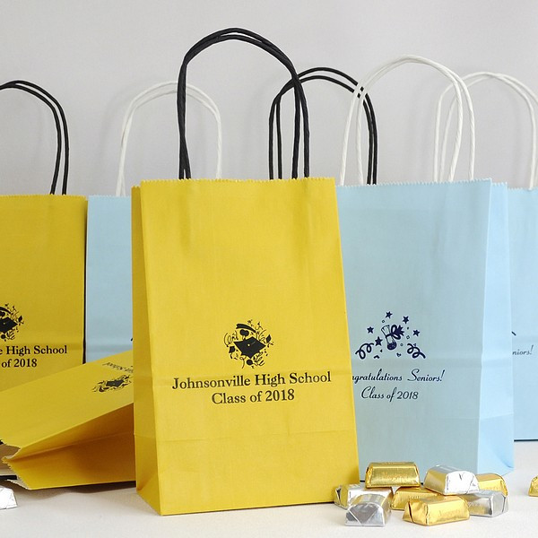 Graduation Gift Bag Ideas
 5 x 8 Paper Graduation Gift Bags Personalized