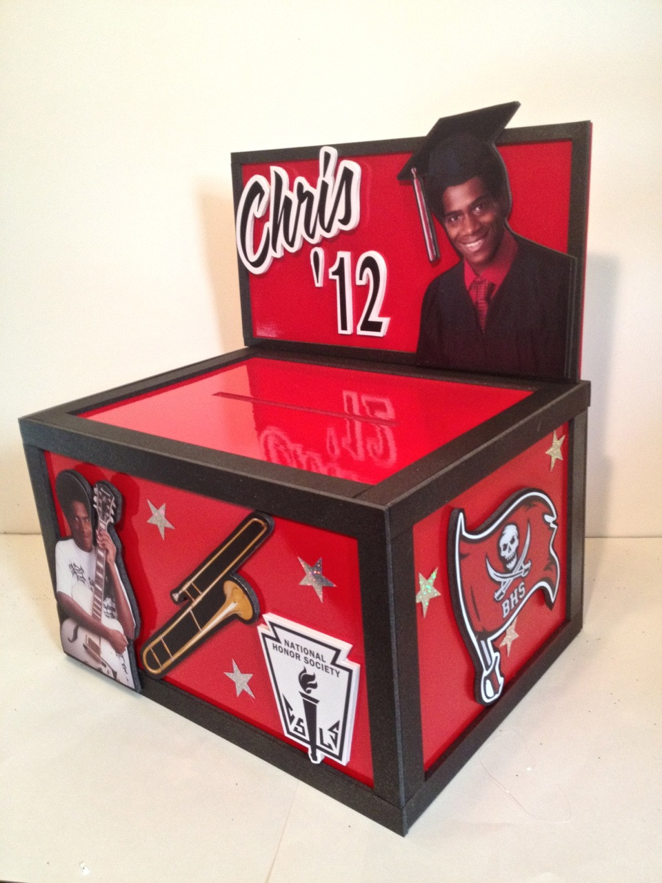 Graduation Gift Box Ideas
 Musing with Marlyss Graduation Centerpiece Gift Card Box