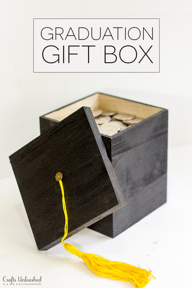 Graduation Gift DIY
 DIY Graduation Gift Box Tutorial Crafts Unleashed