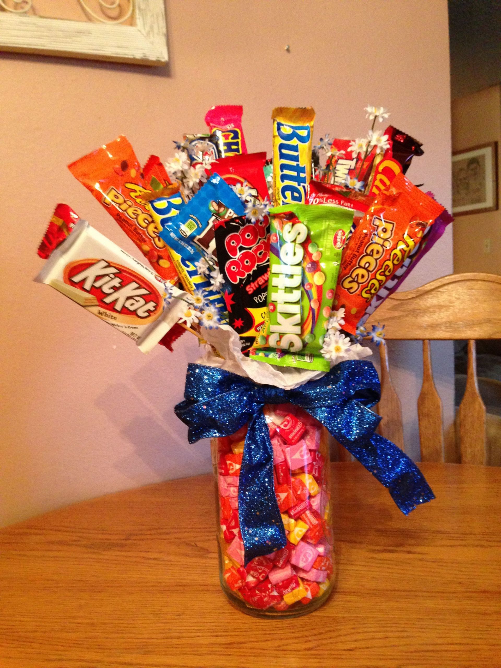 Graduation Gift Ideas For Nephew
 Candy bouquet for my nephew’s graduation