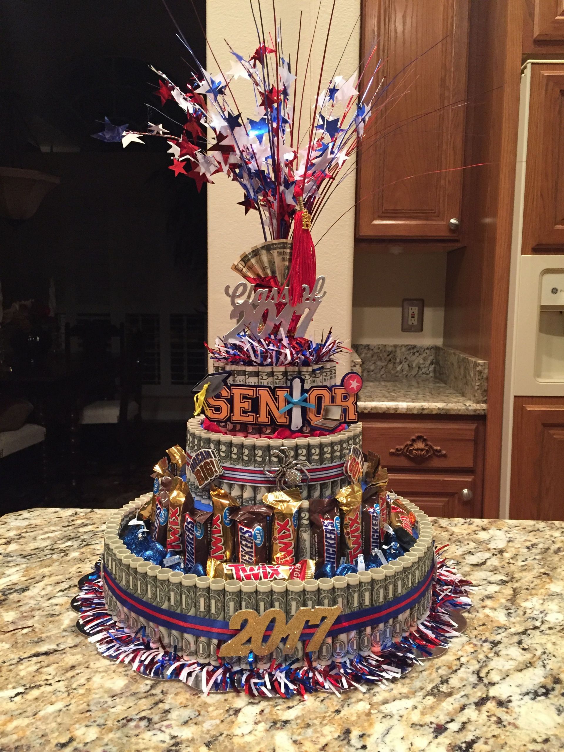 Graduation Gift Ideas For Nephew
 Money Cake for my nephew s high school Graduation so