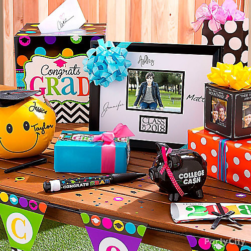 Graduation Party Gift Table Ideas
 Colorful Grad Gift Table Idea Colorful Graduation Party
