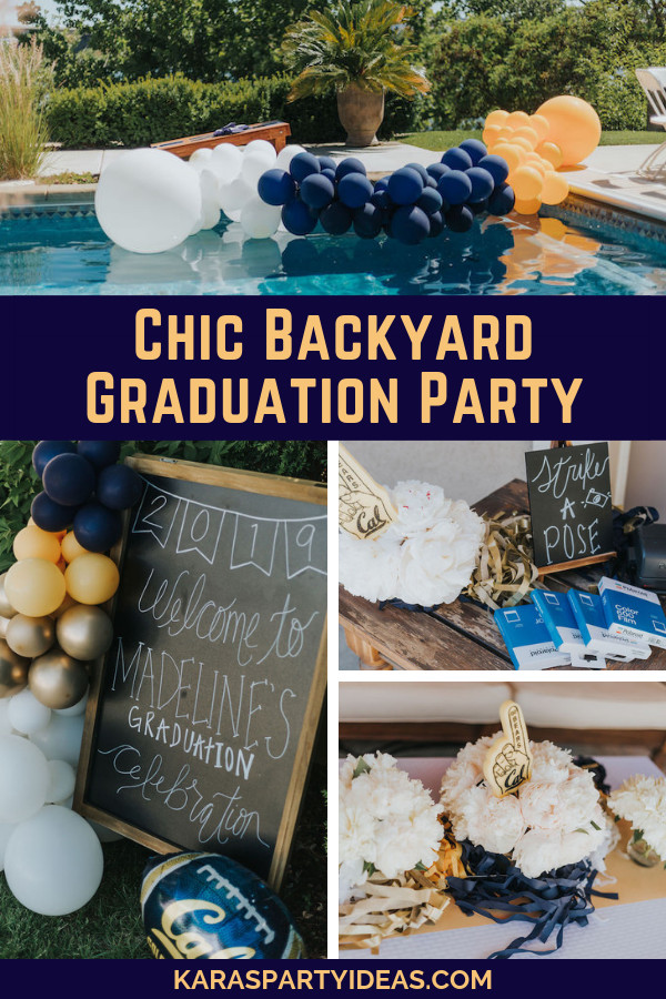 Graduation Party Ideas For Backyard
 Kara s Party Ideas Chic Backyard Graduation Party