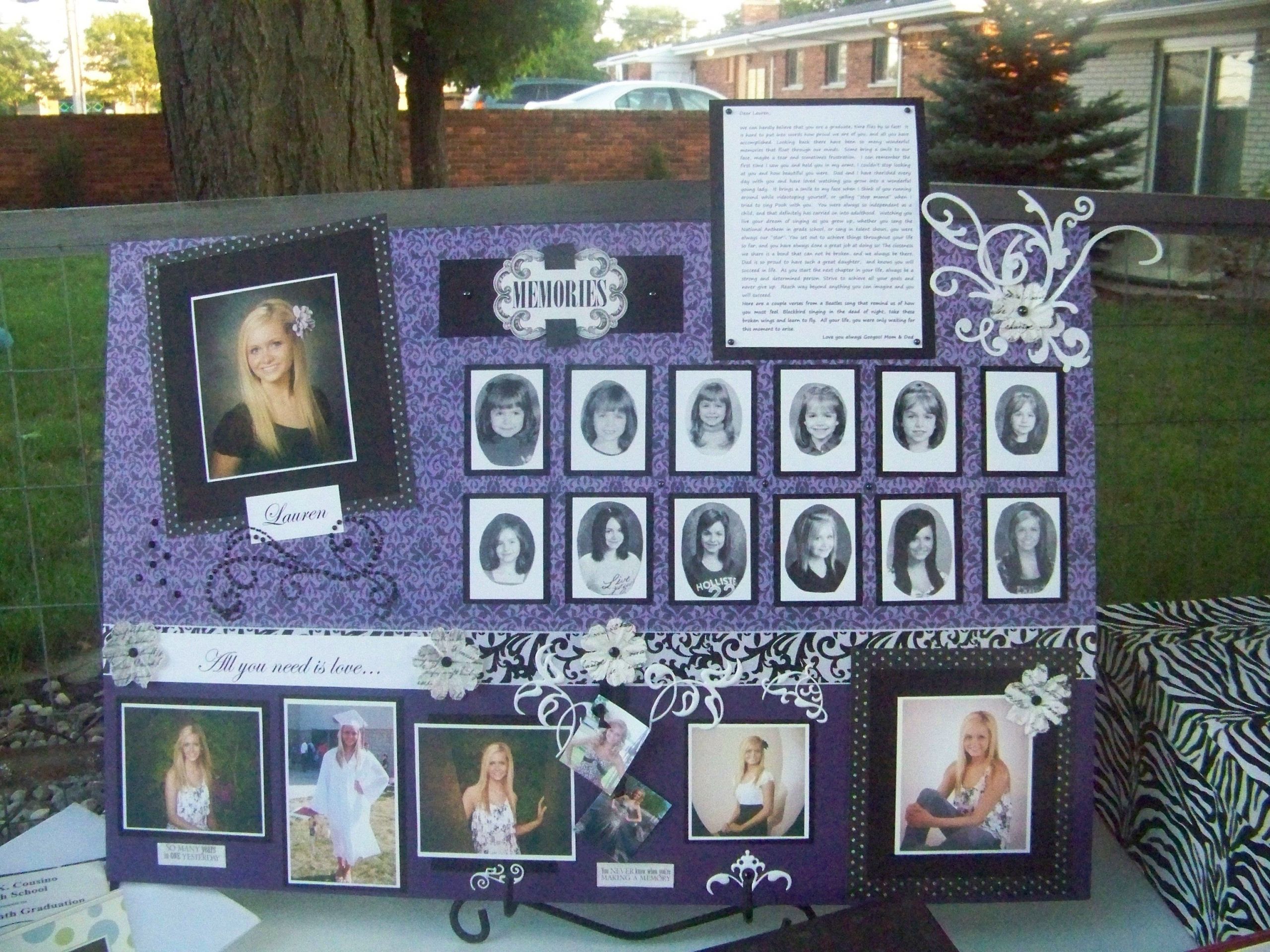 Graduation Party Picture Display Ideas
 Tinna Miller