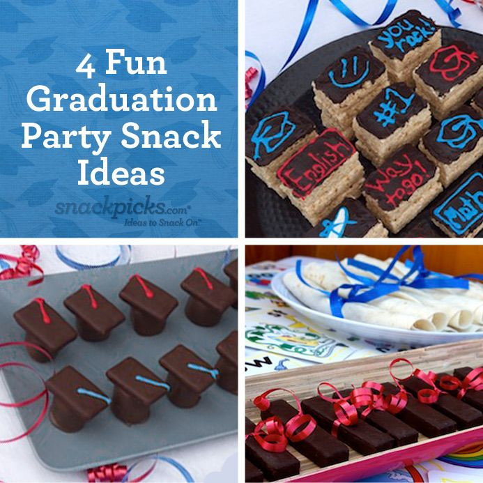 Graduation Party Snack Ideas
 4 Fun Graduation Party Snack Ideas Love the caps Great