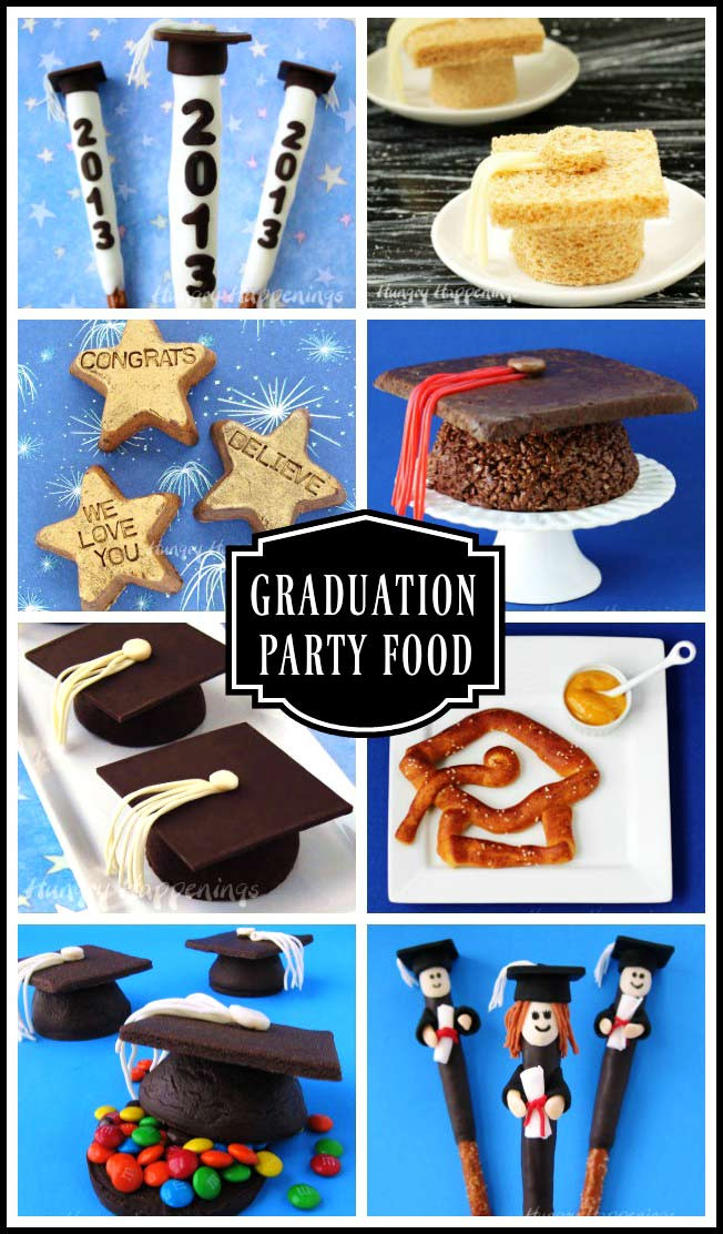 Graduation Party Snack Ideas
 Graduation Party Pretzel Pops Topped with Grad Caps New