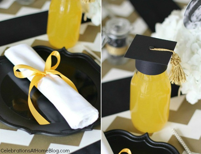 Graduation Party Table Setting Ideas
 Graduation Party Ideas Modern Classic Style by