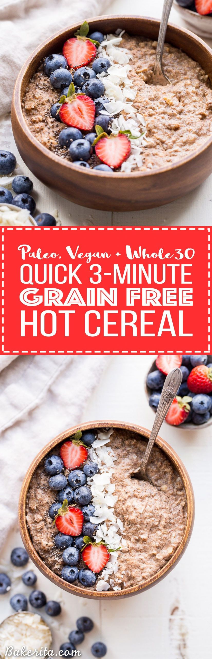 Grain Free Breakfast Recipes
 Quick Grain Free Hot Cereal Gluten Free Paleo Whole30