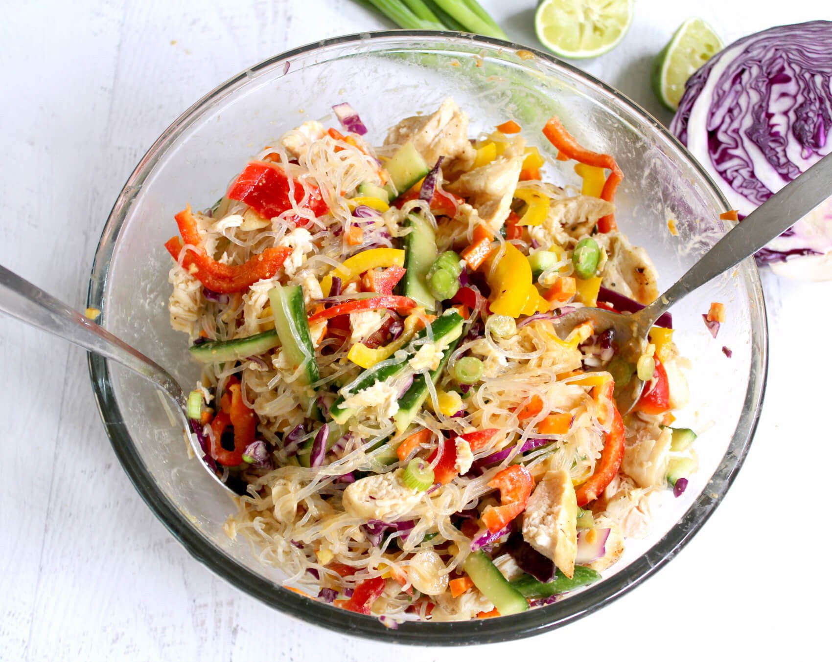 Grain Free Noodles
 Grain Free Confetti Chicken Noodle Salad with Lime Almond