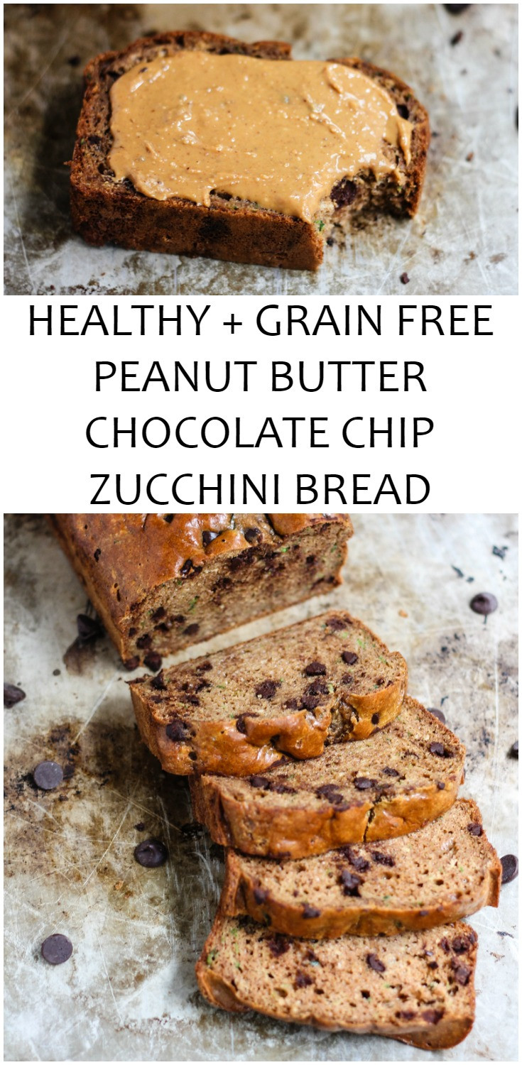 Grain Free Zucchini Bread
 Grain Free Chocolate Chip Peanut Butter Zucchini Bread 2