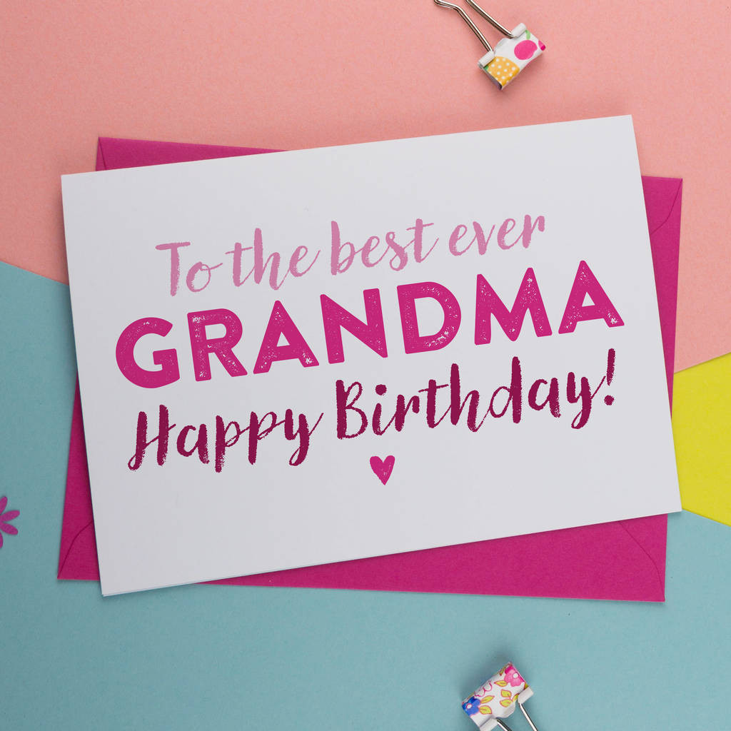 Grandma Birthday Card
 birthday card for gran nan nanny granny grandma by a