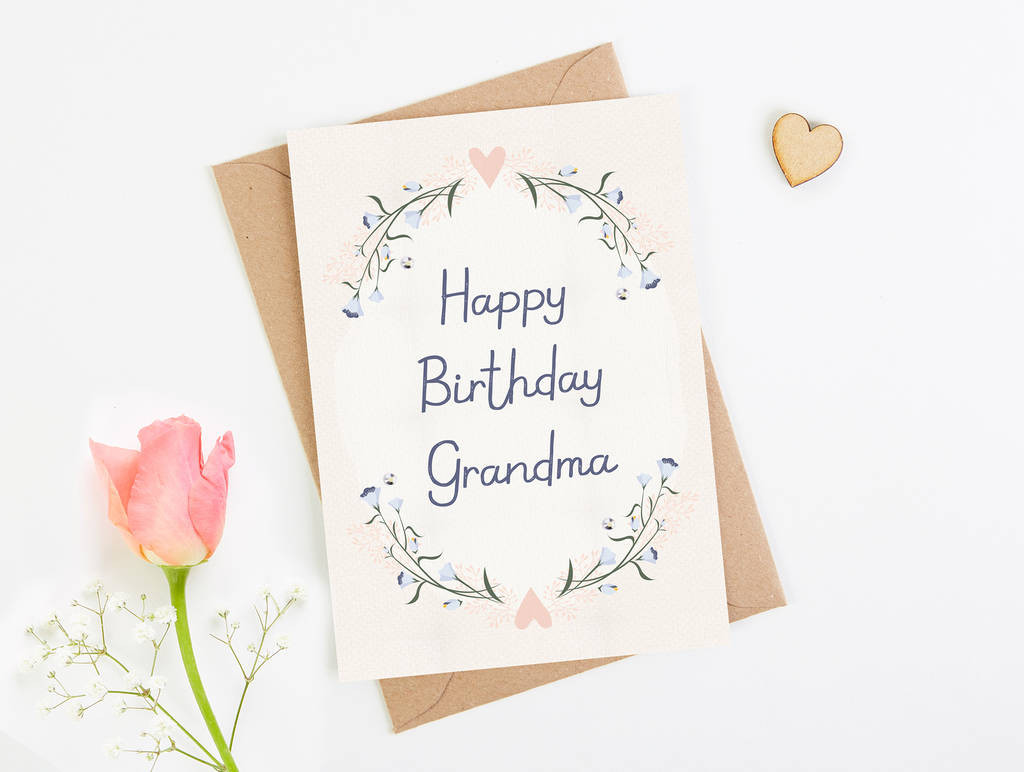 Grandma Birthday Card
 grandma birthday card blush floral by norma&dorothy