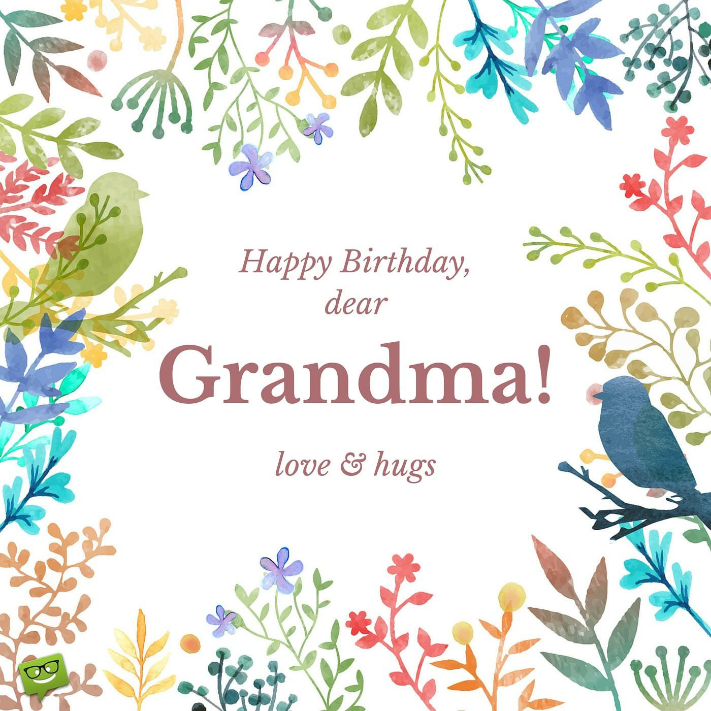 Grandma Birthday Card
 Happy Birthday Grandma