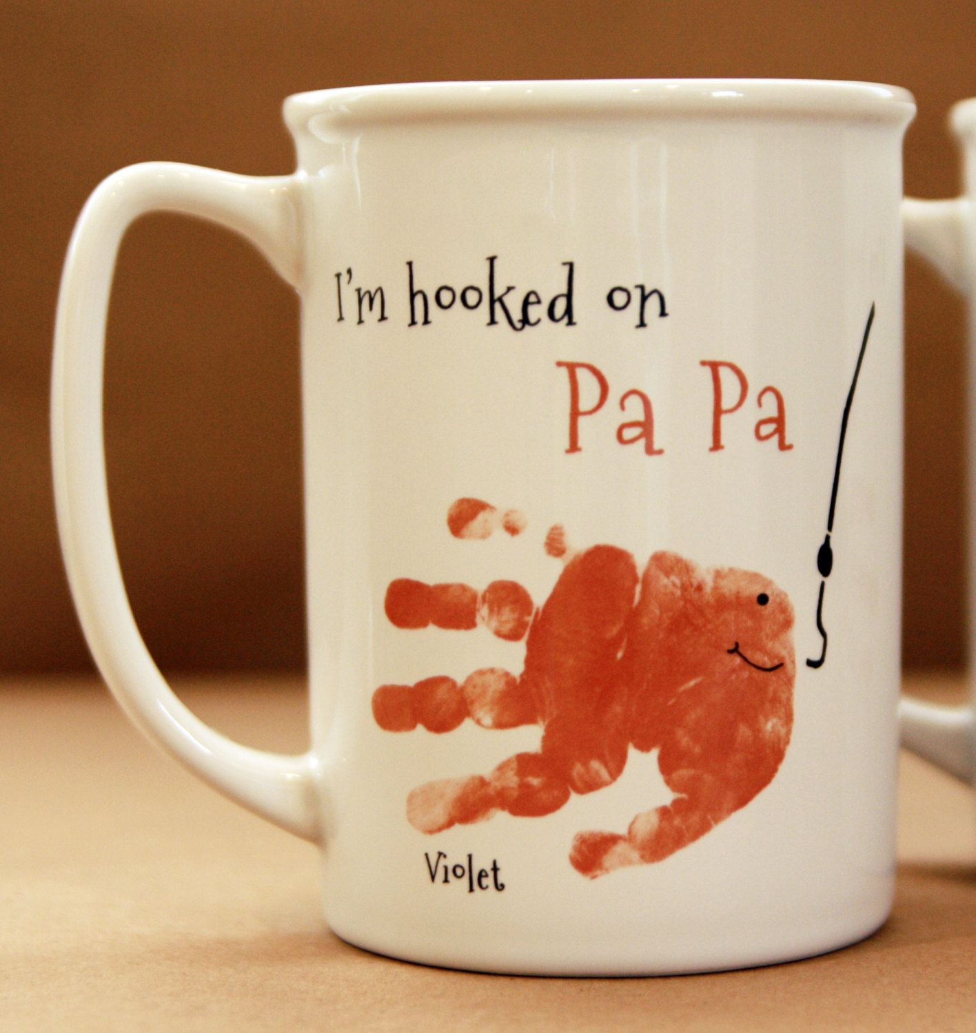 Grandpa Gift Ideas From Baby
 Your child s actual prints Daddy and Grandpa Mug for