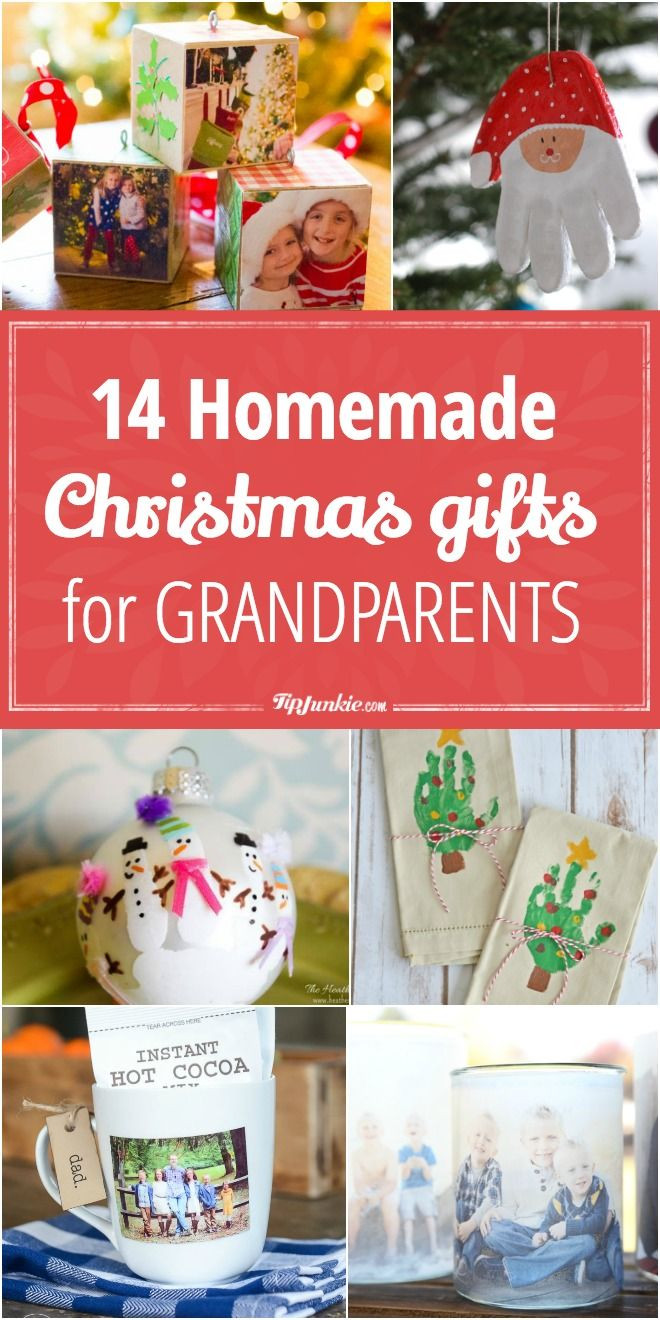 Grandpa Gift Ideas From Baby
 14 Homemade Christmas Gifts for Grandparents