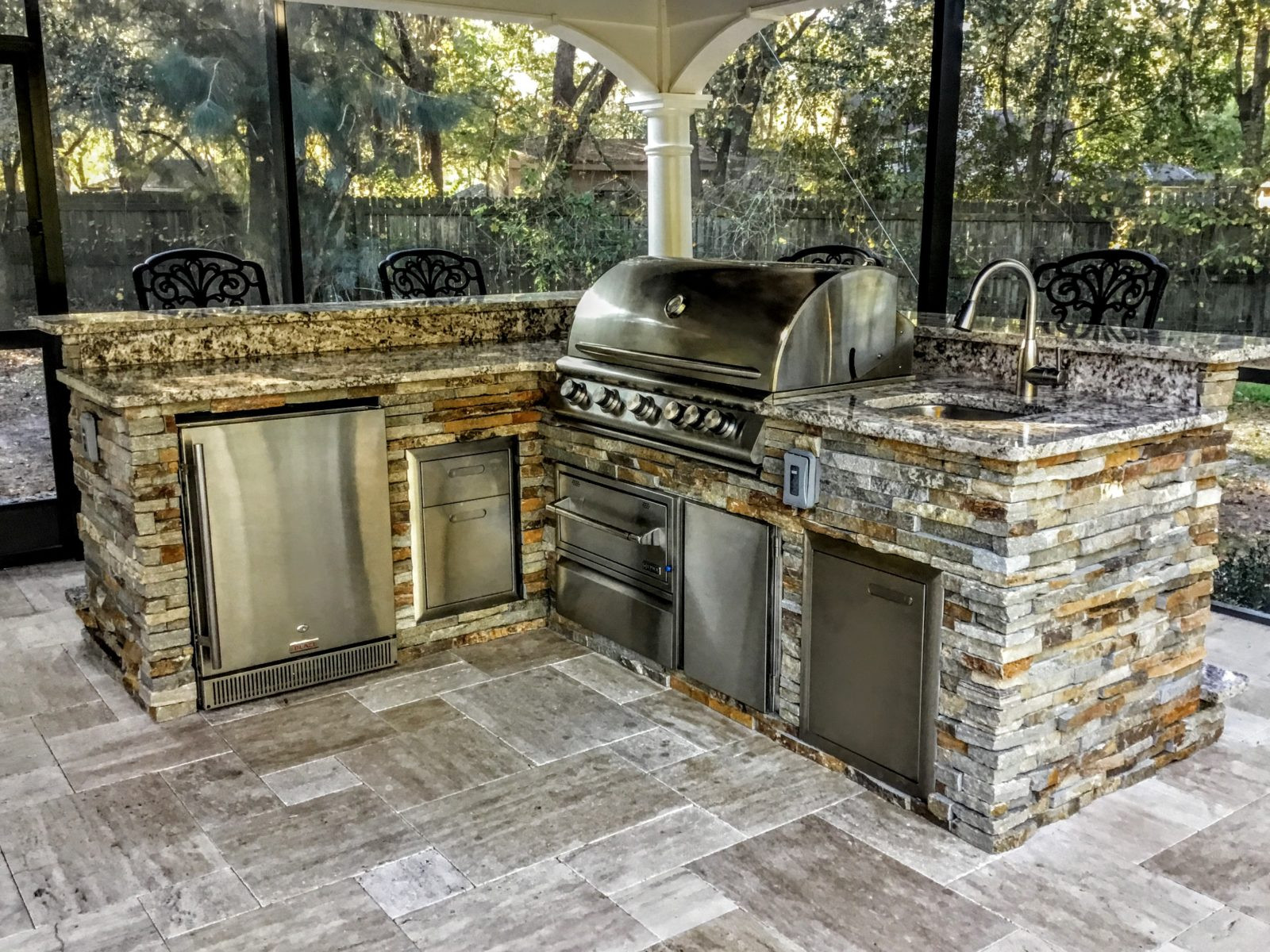 Granite Outdoor Kitchen
 Creative Outdoor Kitchens of Florida Stone Creative