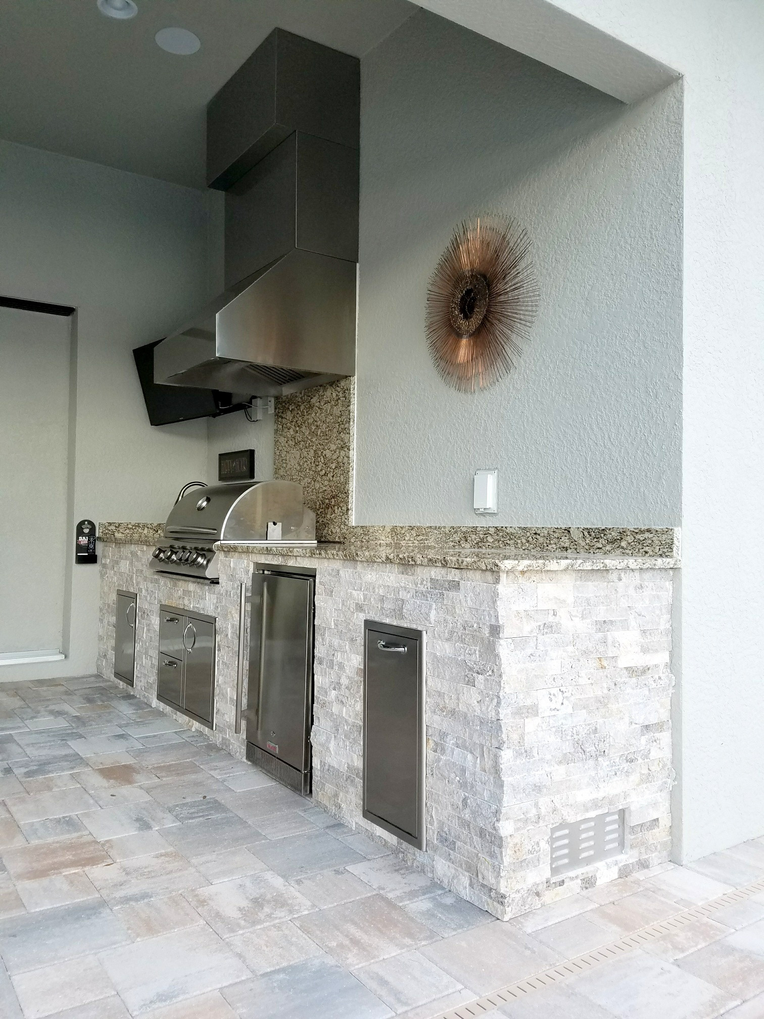 Granite Outdoor Kitchen
 An Extraordinary Outdoor Kitchen & Living Area Elegant
