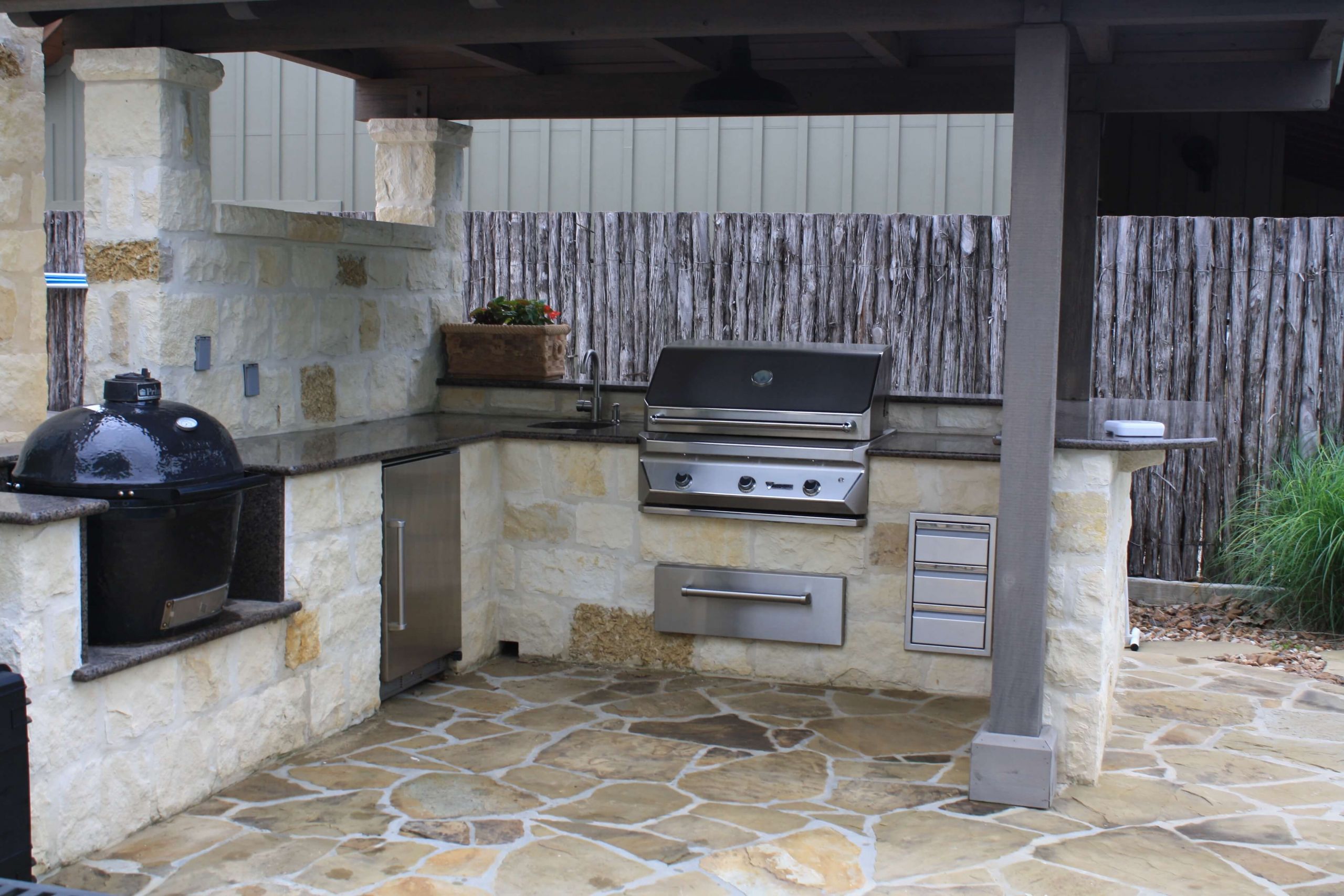 Granite Outdoor Kitchen
 Outdoor Living s Fossil Creek Pools