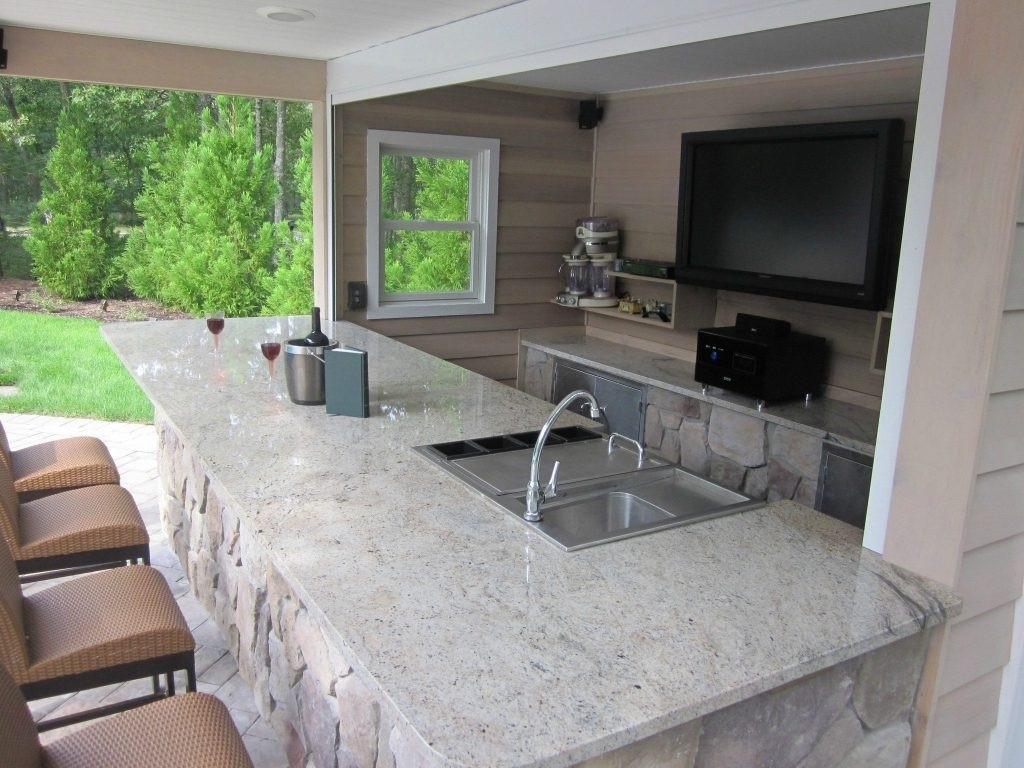 Granite Outdoor Kitchen
 Outdoor Kitchen Granite Countertops Design — Randolph