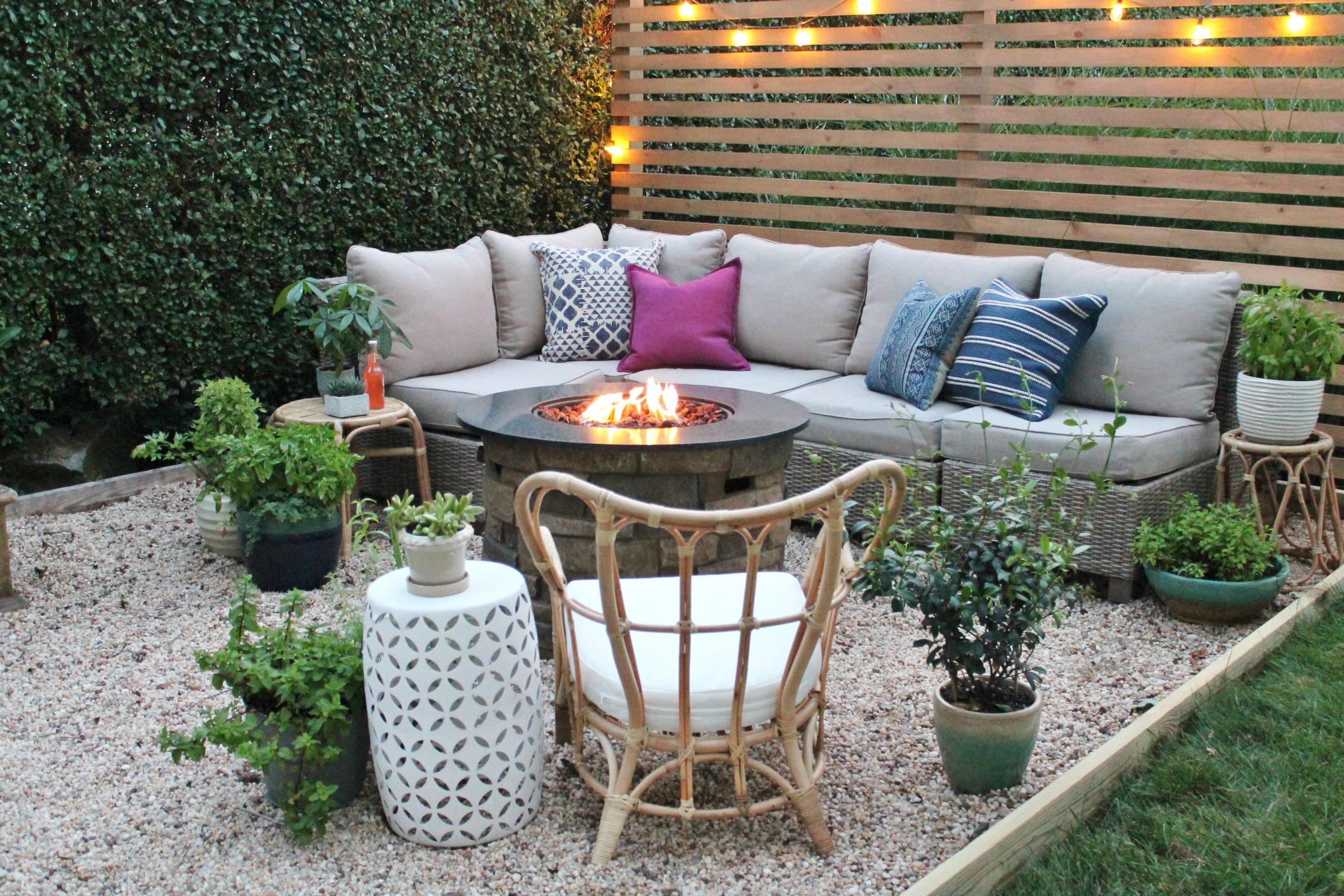 Gravel Patio With Fire Pit
 Fire PIt Gravel Patio City Farmhouse