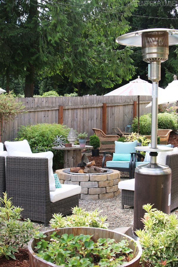 Gravel Patio With Fire Pit
 My Backyard Tour Pea Gravel Patios Flagstone & Secret