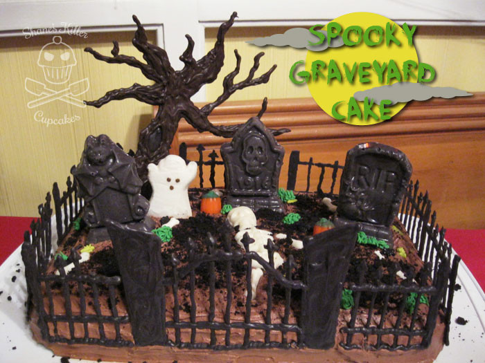 Graveyard Cakes Halloween
 Spooky Graveyard Cake
