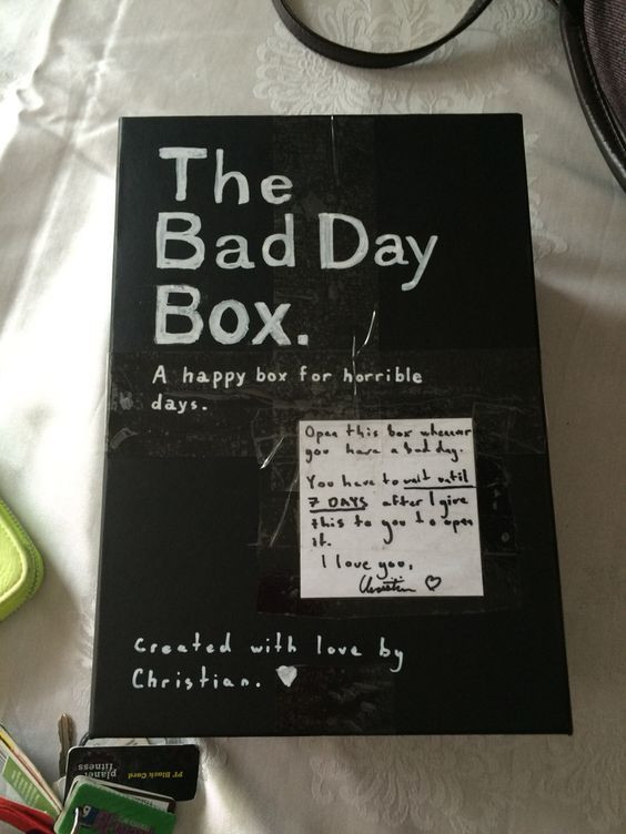 Great Christmas Gift Ideas For Boyfriend
 Bad Day Box Christmas Gifts for Boyfriend DIY Cute