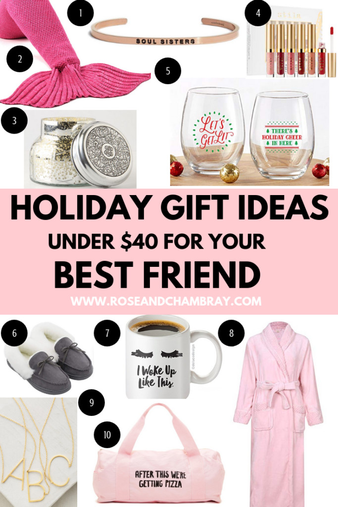 Great Gift Ideas For Best Friends
 Holiday Gift Ideas for Your Best Friend Under $40
