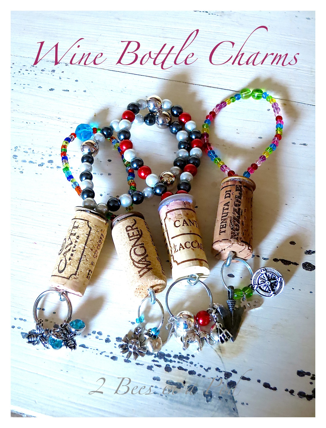Great Holiday Gift Ideas
 DIY Wine Bottle Charms 2 Bees in a Pod