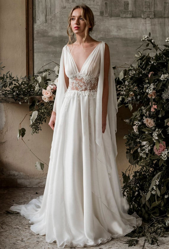 Grecian Wedding Dress
 Grecian wedding dress grecian wedding gown grecian bridal