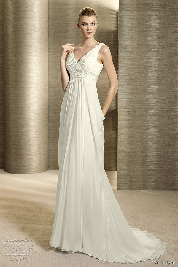 Grecian Wedding Dress
 White e 2012 Wedding Dresses