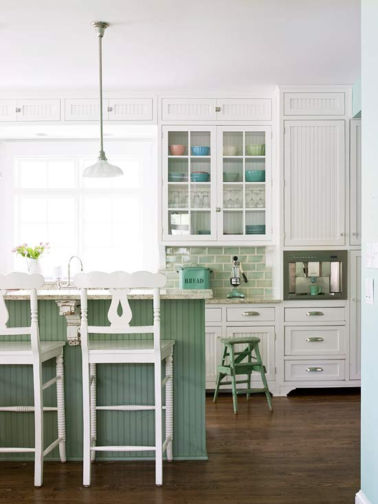 Green And White Kitchen
 Modern Furniture Green Kitchen Design New Ideas 2012
