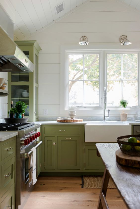 Green And White Kitchen
 Designing a Kitchen Domestic Imperfection