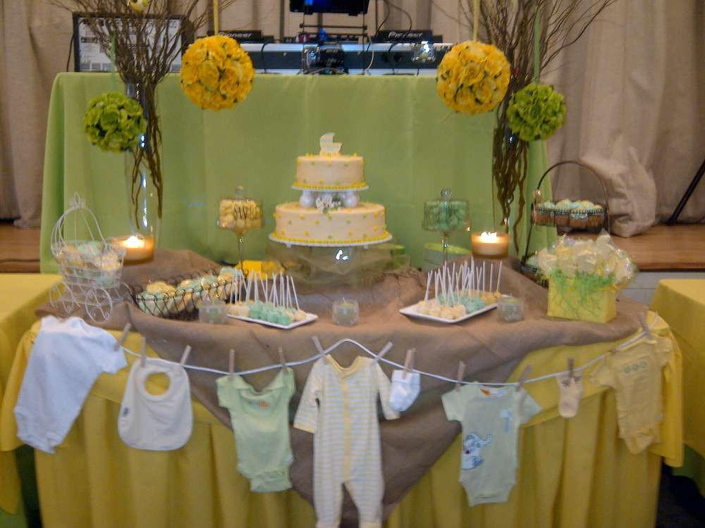 Green Baby Shower Decor
 Rustic Baby Shower Party Ideas 1 of 13