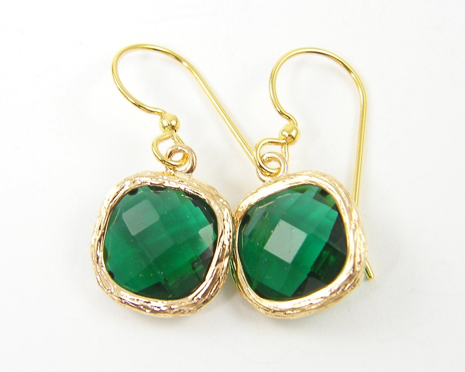 Green Drop Earrings
 Emerald Green Drop Earrings Crystal Emerald Drop May
