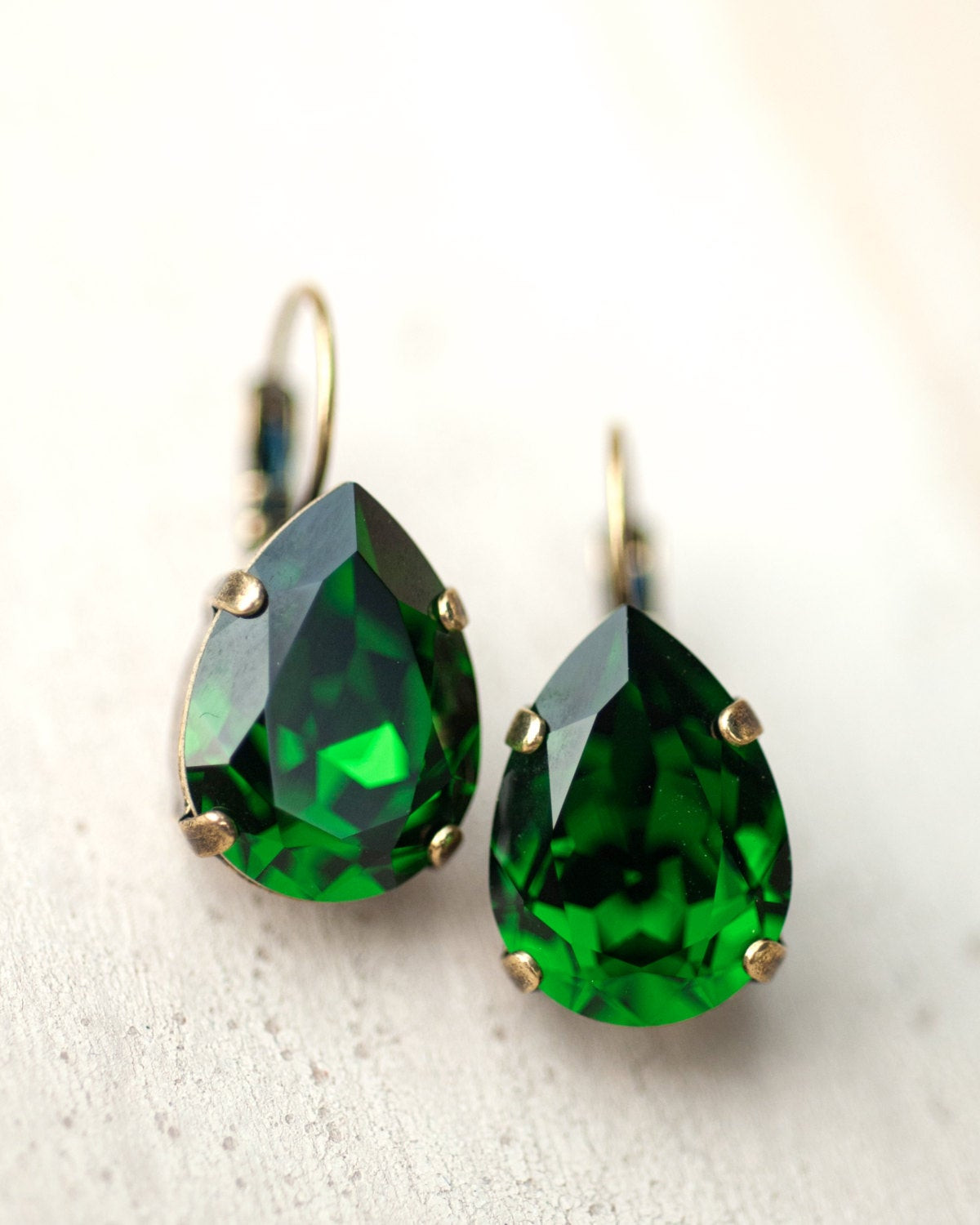 Green Drop Earrings
 Emerald Green Earrings Drop Earrings Dangle Earrings