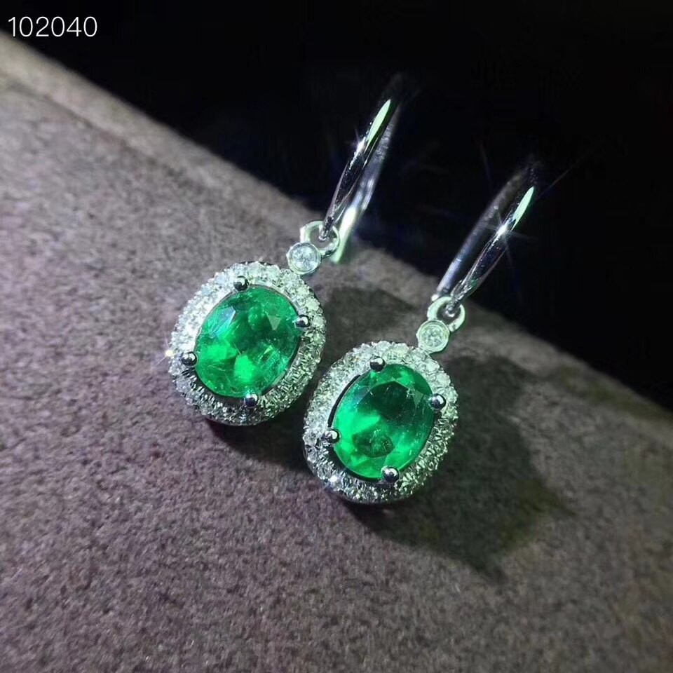 Green Drop Earrings
 Aliexpress Buy natural green emerald drop earrings