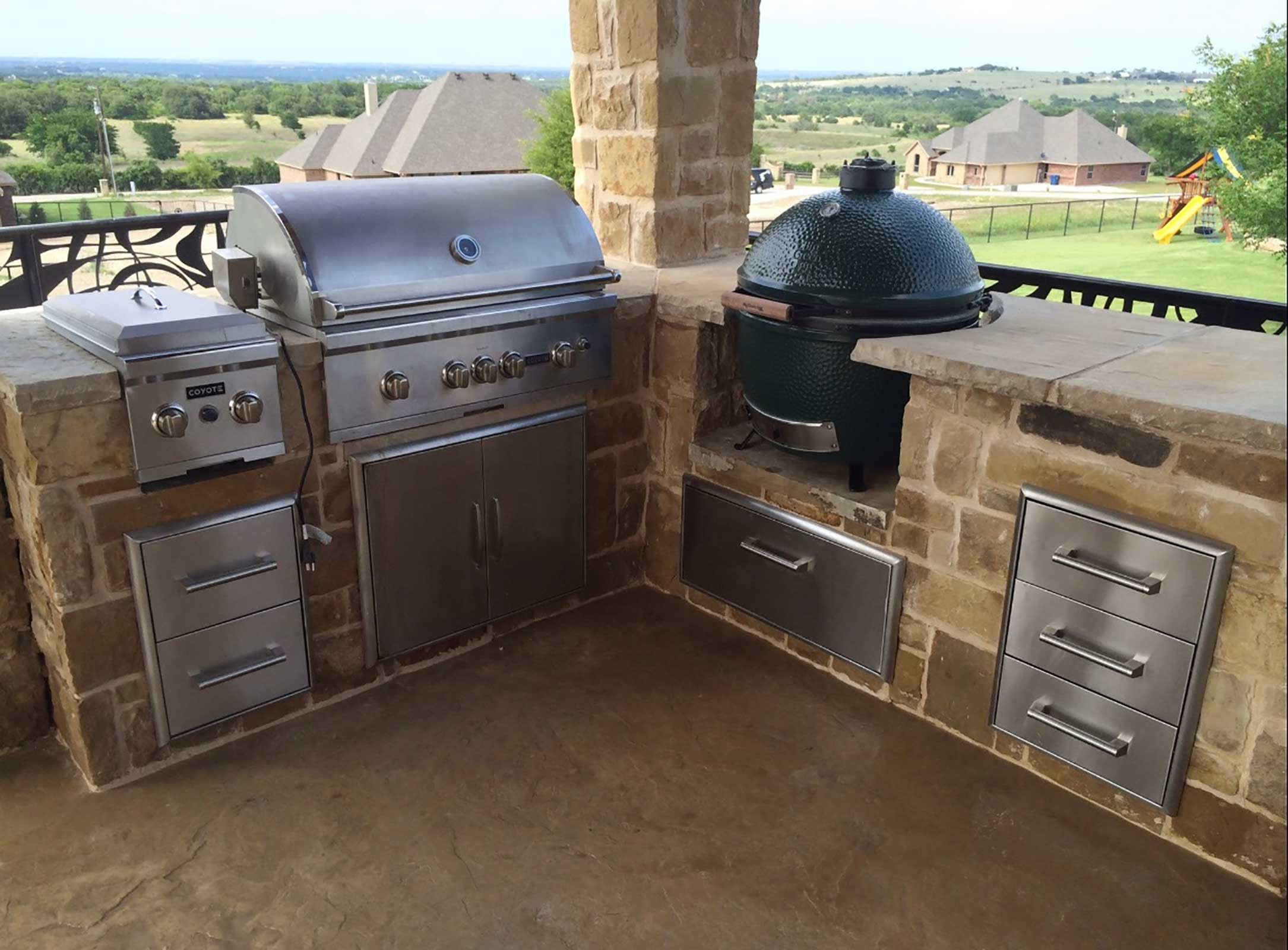 Green Egg Outdoor Kitchen
 Outdoor Kitchens Colleyville Burleson TX