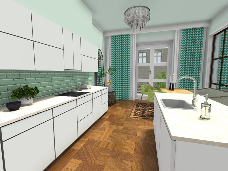 Green Kitchen Tiles
 RoomSketcher Blog